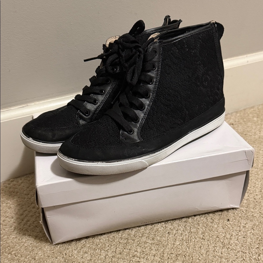 Nine West Black High-Top Sneakers